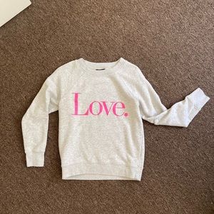 JCrew “Love” Sweatshirt